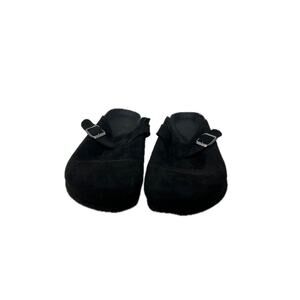 Barrett-M Black Suede Clogs Mens 12